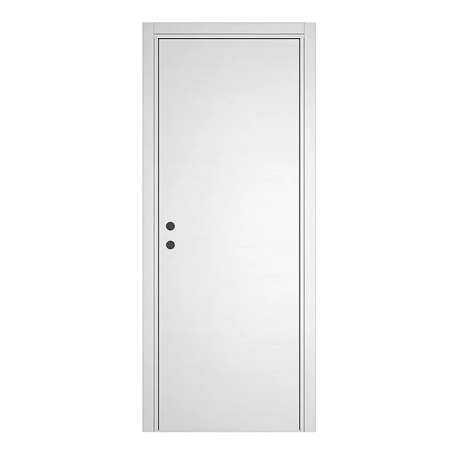 Bloc Porte PREMIUM Blanc satiné - Réversible et ajustable - L730mm-Optimum Discount