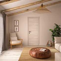 Bloc Porte PREMIUM Chêne blond - Réversible et ajustable - L830mm-Optimum New