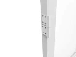 Bloc porte réversible en aluminium et verre trempé - H204 x L73 cm - Blanc - SEROTO-Vente-unique