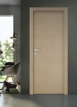 Bloc-porte Alexia bois naturel H.204 x l.83 cm, poussant droit