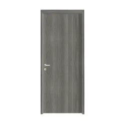Bloc-porte Alpille effet bois gris H.204 x l.73 cm, réversible