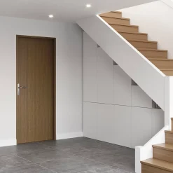 Bloc-porte Alpille effet noyer naturel H.204 x l.73 cm, réversible- Online