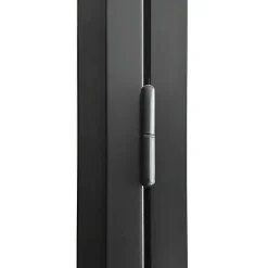 Bloc-porte atelier 3 carreaux vitrés transparent, poussant droit, coloris noir mat H.213 x l.83cm- Online