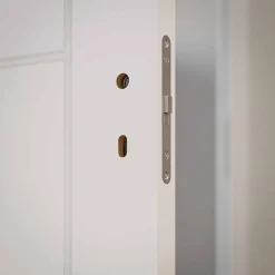 Bloc-Porte Blanc Laqué Damier H. 204 x l. 73 cm - Poussant Gauche-Coulicool Discount