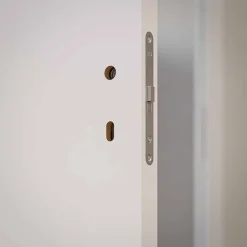 Coulicool Bloc-Porte Blanc Laqué Plane H. 204 x l. 73 cm - Poussant Gauche