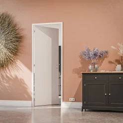 Coulicool Bloc-Porte Blanc Laqué Plane H. 204 x l. 73 cm - Poussant Gauche