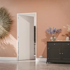 Bloc-Porte Blanc Laqué Plane H. 204 x l. 83 cm - Poussant Gauche-Coulicool New