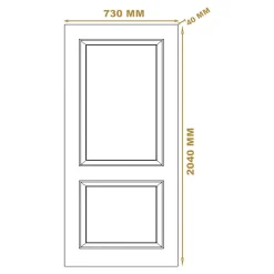 Bloc-porte Camargue 2 panneaux blanc H.204 x l.73 cm, poussant gauche- Clearance