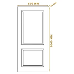Bloc-porte Camargue 2 panneaux blanc H.204 x l.83 cm, poussant droit- Hot