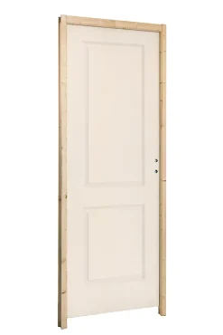 Bloc-porte Camargue blanc lisse H.204 x l.83 cm, poussant gauche