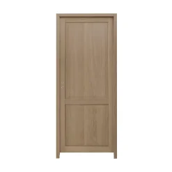 Bloc-porte Camargue effet chêne naturel H.204 x l.73 cm, poussant droit-
