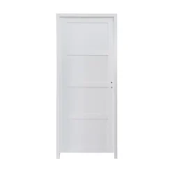 Bloc-porte Connemara 4 panneaux blanc H.204 x l.73 cm, poussant gauche- Sale
