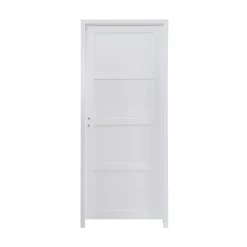Bloc-porte Connemara 4 panneaux blanc H.204 x l.83 cm, poussant droit- Hot