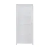 Bloc-porte Connemara 4 panneaux blanc H.204 x l.83 cm, poussant gauche- Hot