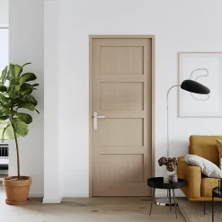 GoodHome Bloc-porte Connemara H.204 x l.73 cm, poussant gauche