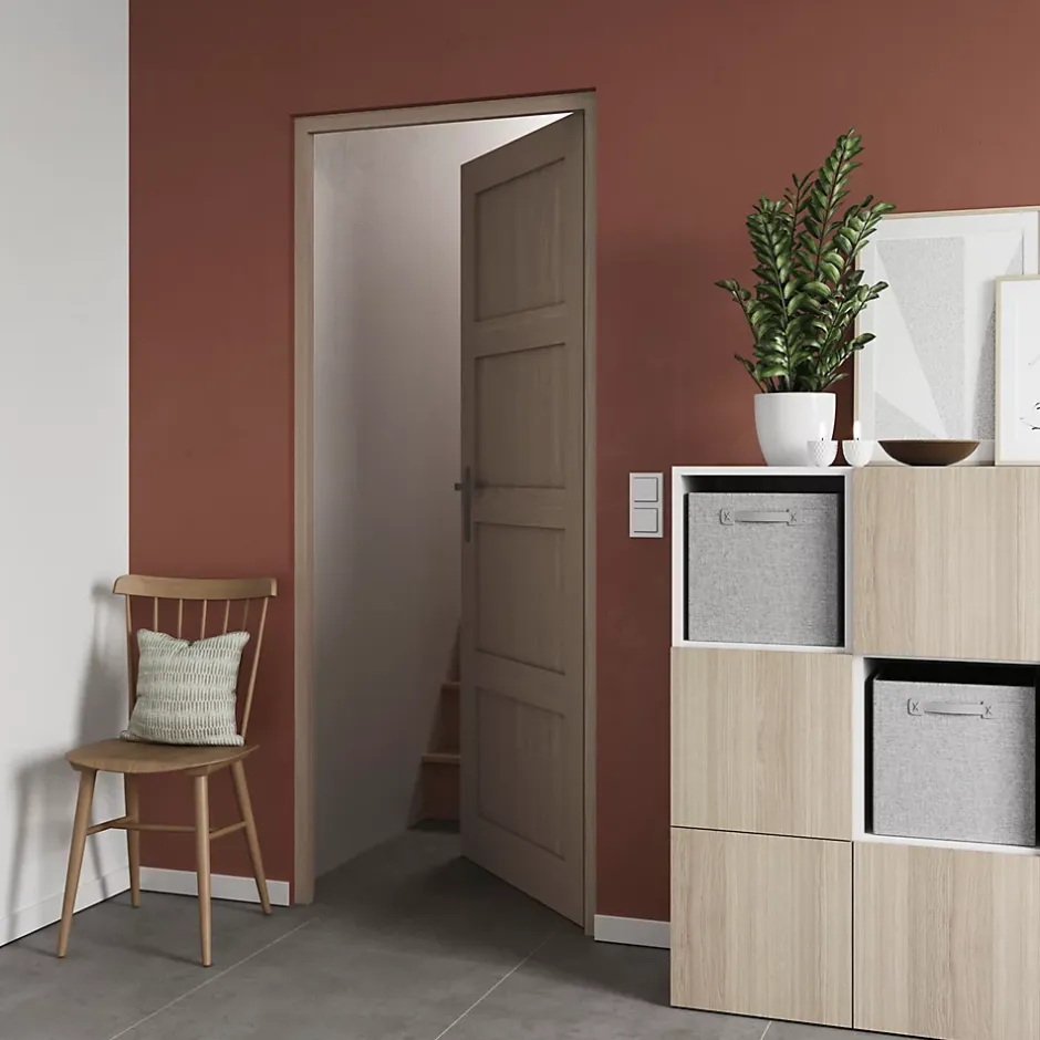 GoodHome Bloc-porte Connemara H.204 x l.73 cm, poussant gauche