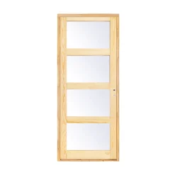 Bloc-porte Connemara pin vitré H.204 x l.73 cm, poussant gauche