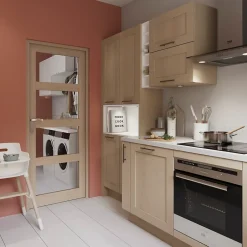 Bloc-porte Connemara vitré H.204 x l.73 cm, poussant gauche-GoodHome Discount