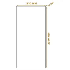 Bloc-porte Exmoor blanc H.204 x l.83 cm, poussant droit