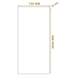 Bloc-porte Exmoor blanc H.204x73 cm poussant gauche