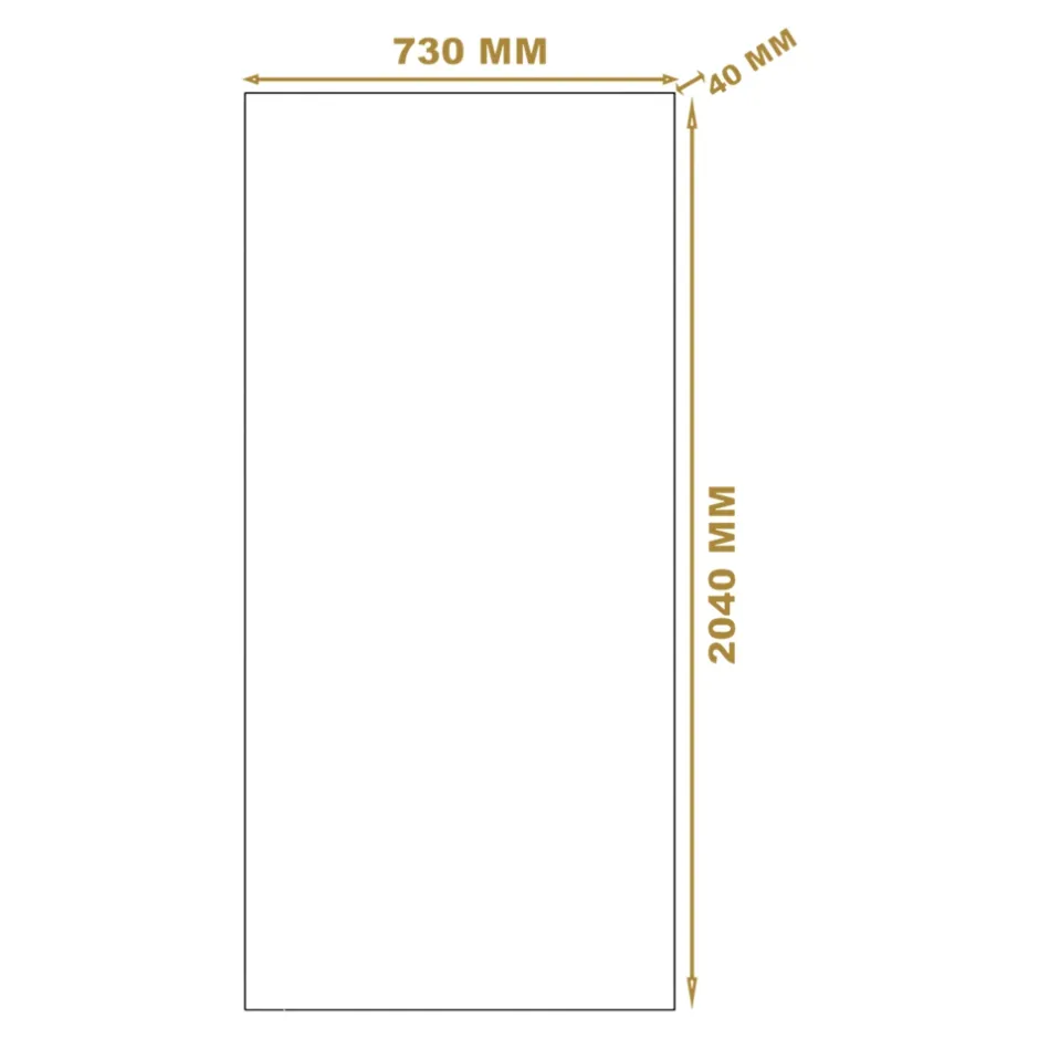 Bloc-porte Exmoor blanc H.204x73 cm poussant gauche