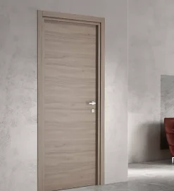 Bloc-porte fin de chantier START Noyer, H.204 l.73cm, réversible-Ekasa Sale