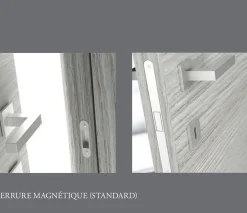 Ekasa Bloc-porte fin de chantier START Chêne Naturel, H.204 l.73cm, réversible