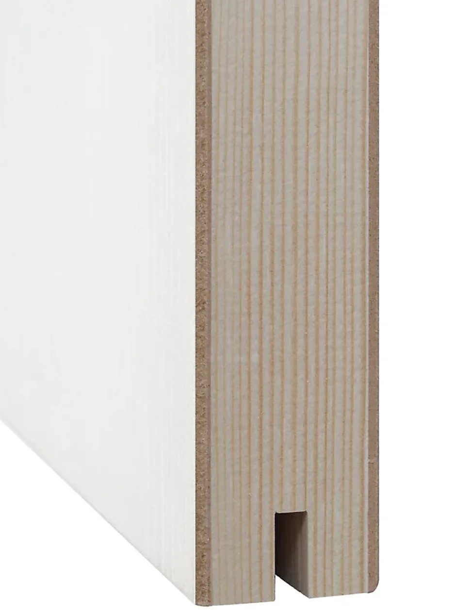 Bloc-porte Gravé prépeint H.204 x l.73 cm, poussant droit