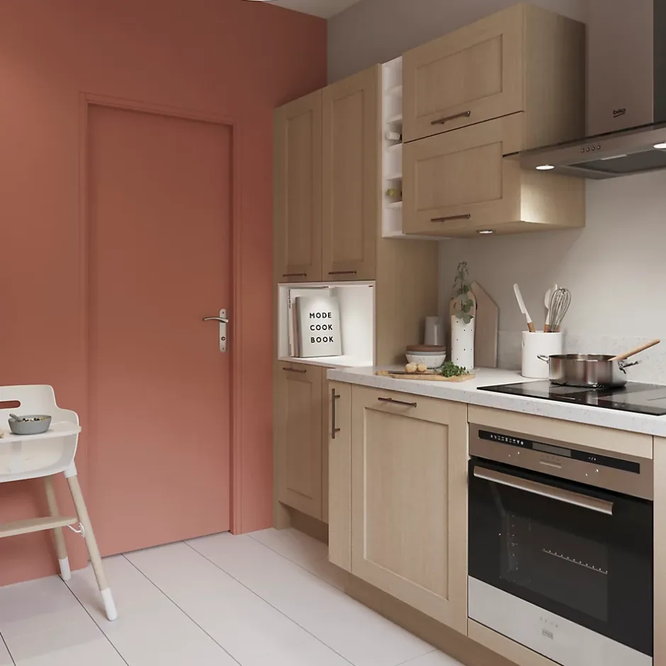 Bloc-porte Isoplane prépeint H.204 x l.73 cm, poussant droit