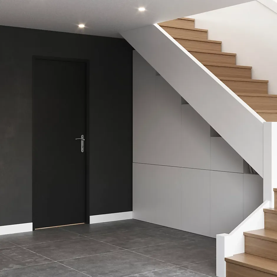 Bloc-porte Isoplane prépeint H.204 x l.83 cm, poussant gauche- Sale