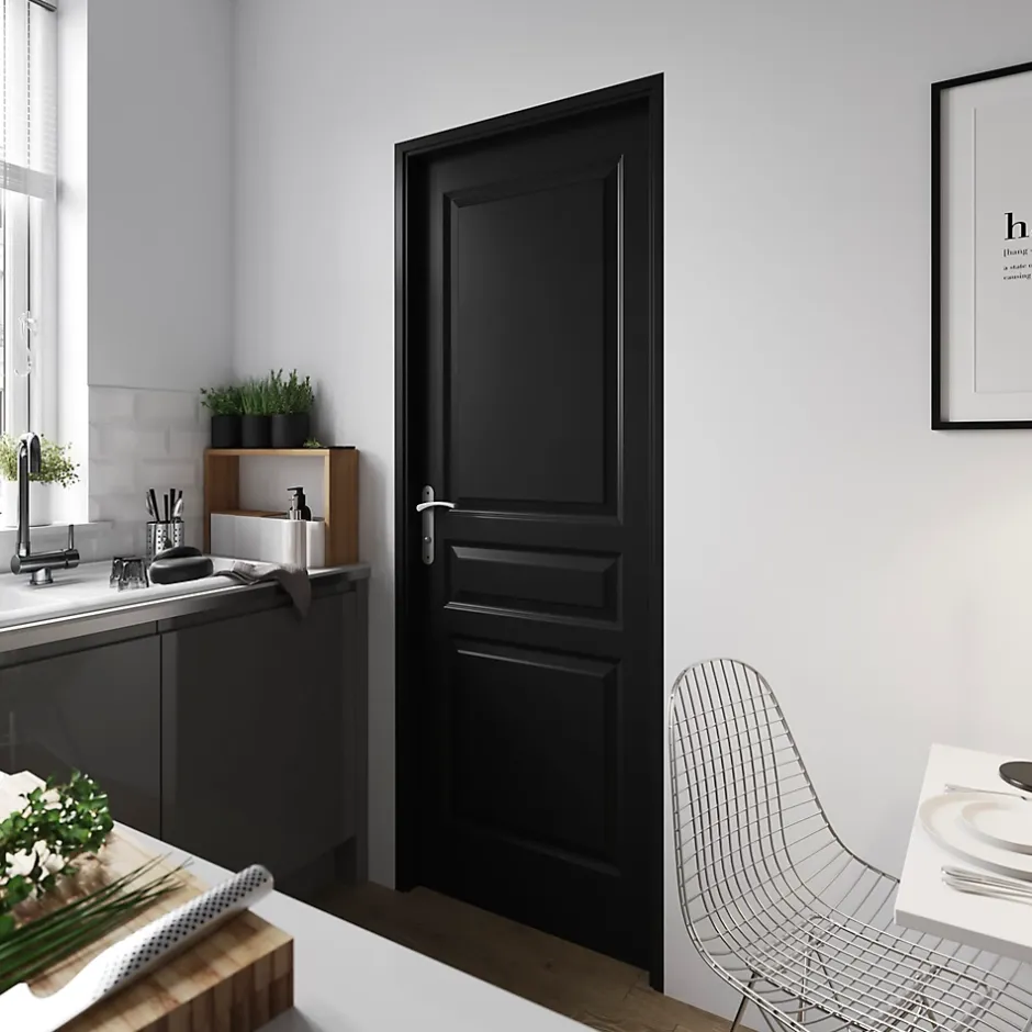 Bloc-porte Ordesa postformé blanc H.204 x l.83 cm, poussant droit- Hot