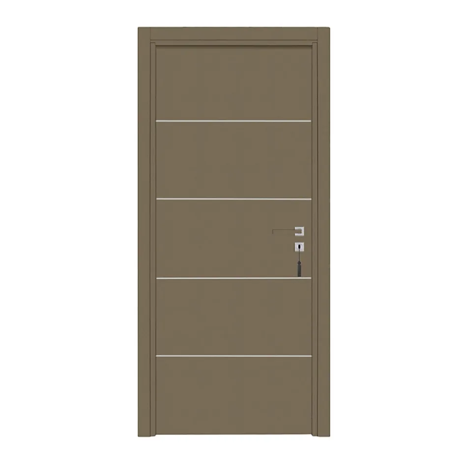 Bloc-porte pose fin de chantier Premium Seymour, H.204 x l.73 cm, aspect cuir lichen, réversible-Reivilo Sale