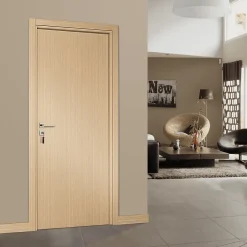 Bloc-porte pose fin de chantier Premium Miro, H.204 x l.63 cm, aspect chêne clair, réversible-Reivilo Sale