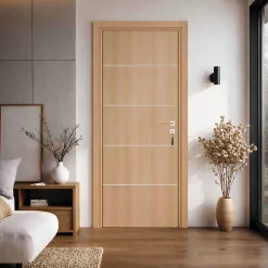 Bloc-porte pose fin de chantier Premium Seymour, H.204 x l.93 cm, aspect chêne naturel, réversible-Reivilo Sale