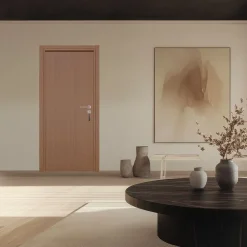 Reivilo Bloc-porte pose fin de chantier Premium Miro, H.204 x l.83 cm, aspect chêne gris, réversible