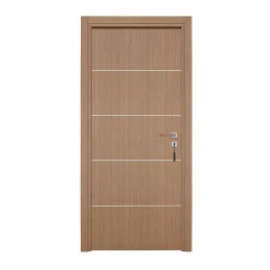 Reivilo Bloc-porte pose fin de chantier Premium Seymour, H.204 x l.93 cm, aspect chêne gris, réversible