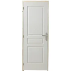 Bloc-porte post-formé 3 panneaux H.204 x l.73 cm, poussant droit- Discount