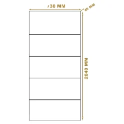 Bloc-porte Slot blanc H.204 x l.73 cm, poussant gauche- Sale