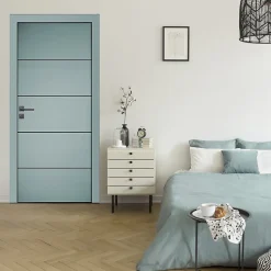 Bloc-porte Slot blanc H.204 x l.73 cm, poussant gauche- Sale