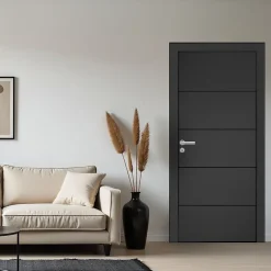 Bloc-porte Slot blanc H.204 x l.73 cm, poussant gauche- Sale