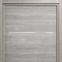 Bloc-porte Triaconta gris clair H.204 x l.73 cm, poussant gauche