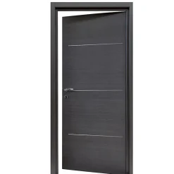 Bloc-porte Triaconta gris H.204 x l.73 cm, poussant droit- Sale