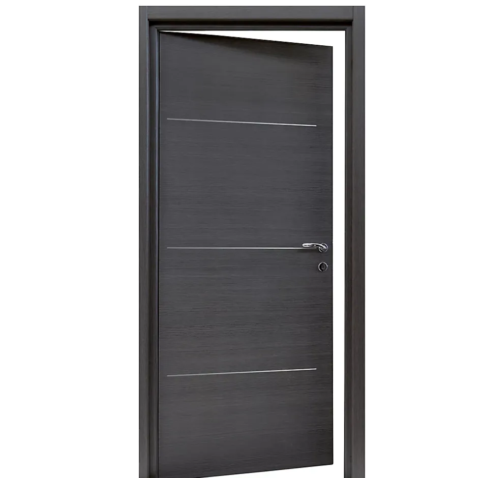 Bloc-porte Triaconta gris H.204 x l.83 cm, poussant gauche- Online