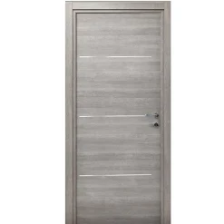 Bloc-porte Triaconta gris clair H.204 x l.83 cm, poussant gauche- Hot