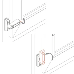 Bloque fenêtre à clé 2410 blanc-Abus Online