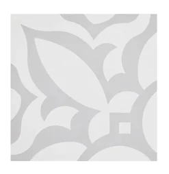 Pegane Boite de 24 Carreaux de ciment véritable 0,96m2 /Carreaux de ciment artisanaux pour sol et mur coloris gris - l.20 x L.20 cm