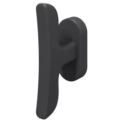 GoodHome Boitier crémone pour fenêtre Irvil aluminium noir RAL7021