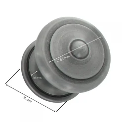 Secury-T Bouton Boule de porte d'entrée rustique noir mat