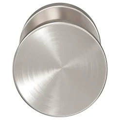 GoodHome Bouton de porte double champignon gris Ø. 48mm x l.48 x H. 44mm