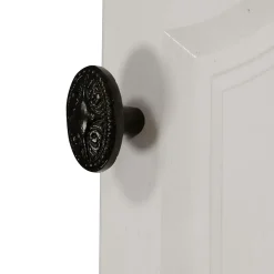 Bouton de porte double ovale noir l.35 x H. 58mm